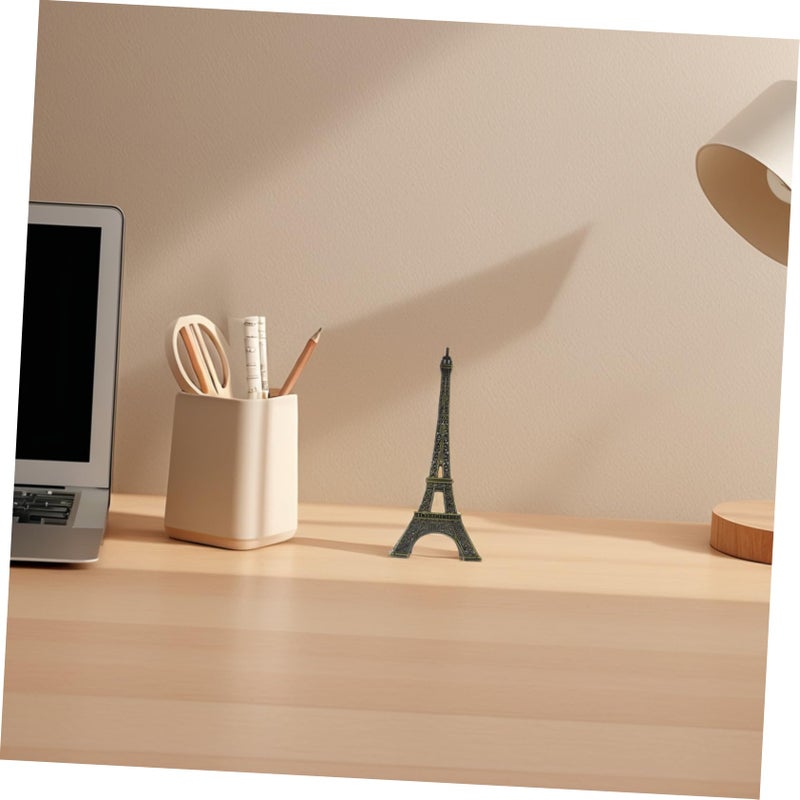 Mini Eiffel Tower Model Paris Souvenir Rustic Metal Decor Travel Photo Prop - Image 5