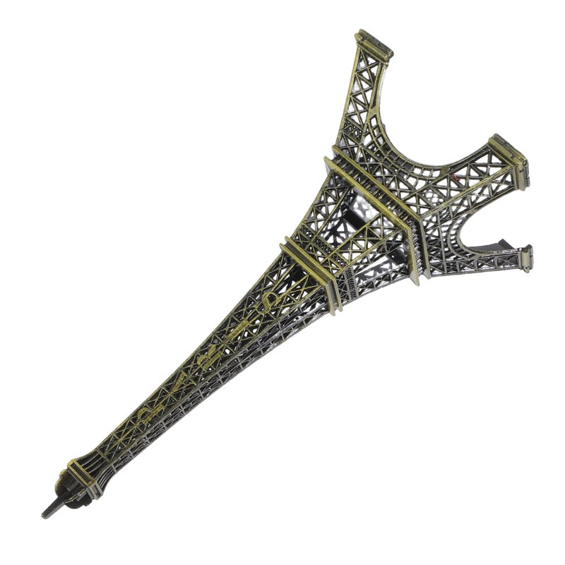 Mini Eiffel Tower Model Paris Souvenir Rustic Metal Decor Travel Photo Prop - Image 2