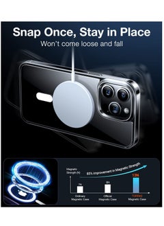 Houmt iPhone 14 Pro Max Cover Mag Safe Slim Strong Magnet Yellowing Resistant Shock Absorption Anti Scratch Hard Back Clear Case Compatible with iPhone 14 Pro Max 6.7 Inch  - Image 3