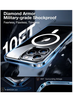 Houmt iPhone 14 Pro Max Cover Mag Safe Slim Strong Magnet Yellowing Resistant Shock Absorption Anti Scratch Hard Back Clear Case Compatible with iPhone 14 Pro Max 6.7 Inch  - Image 5