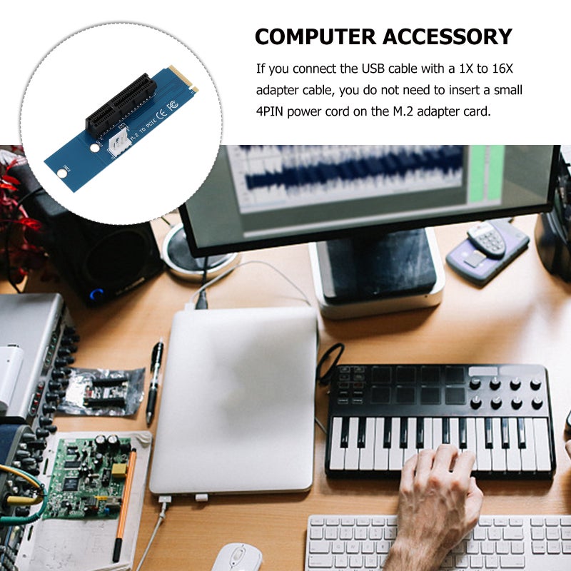 📱 محول بطاقة ارتفاع M 2 إلى PCIe لتحويل قرص SSD بتصميم متين - Image 5