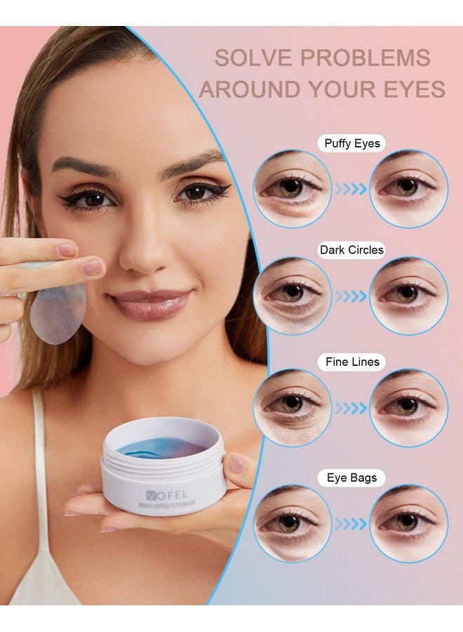 VOFEL Under Eye Patches For Puffy Eyes And Dark Circles Hydrating Eye Mask With Collagen Eye Gel Pads Reduce Wrinkles Skin Treatment 30 Pairs - Image 1