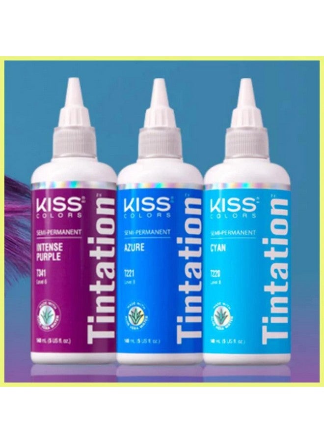 Kiss Tintation Semi-Permanent Hair Color Treatment 148 mL (5 US fl.oz) (Jet Black) - Image 2