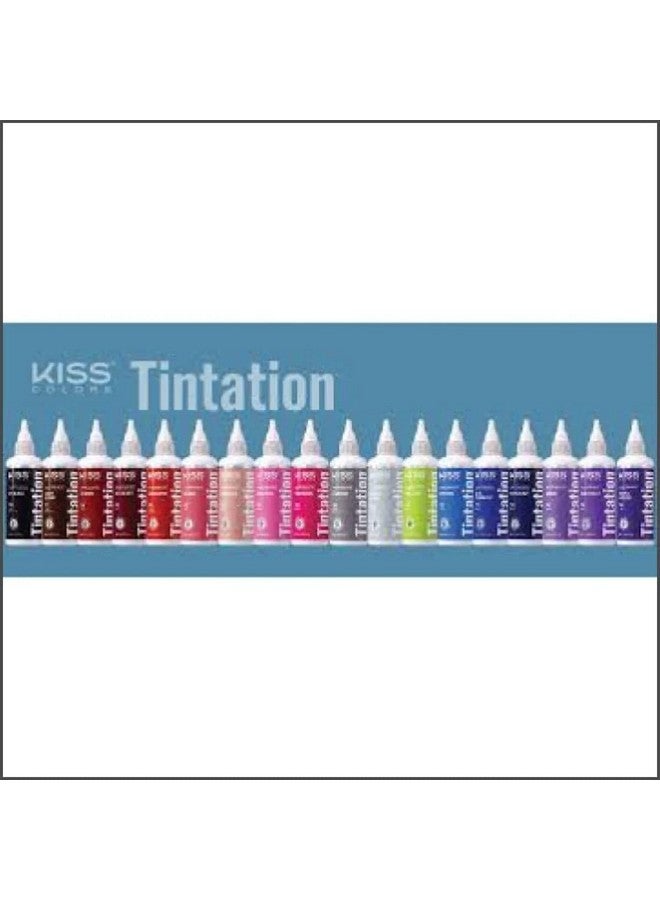 Kiss Tintation Semi-Permanent Hair Color Treatment 148 mL (5 US fl.oz) (Jet Black) - Image 3