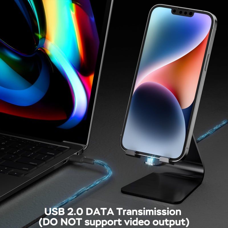 Phizli Short USB C Cable 1FT, USB C to USB C Cable, Type C 60W 1 Foot Fast Charging Cable for iPhone 16/15 Series, MacBook Pro, Samsung Galaxy S23 S22 S21 and More (USB 2.0, Black) - Image 4