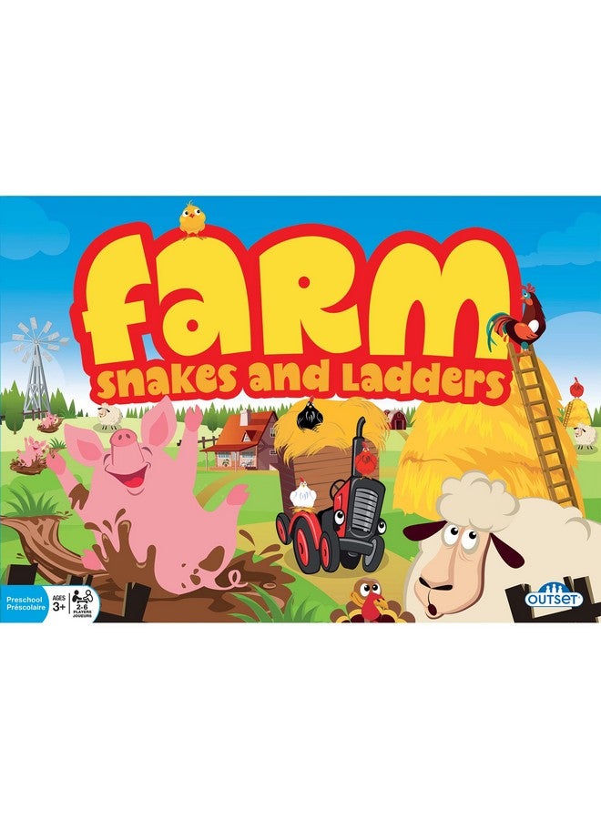 Outset Media Farm: Snakes and Ladders - No Reading Required, Preschool & Kids Board Game, Builds Children's Social & Developmental Skillls, Outset Media, Ages 3+, 2-6 Players - Image 4