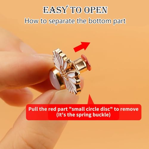 Aeenioy 8 Pairs Jeans Tightening Clips, Button Pins for Loose Jeans, Waist Tightener Clip for Women, Adjustable Jeans Button Pins, Pants and Skirts - Image 5