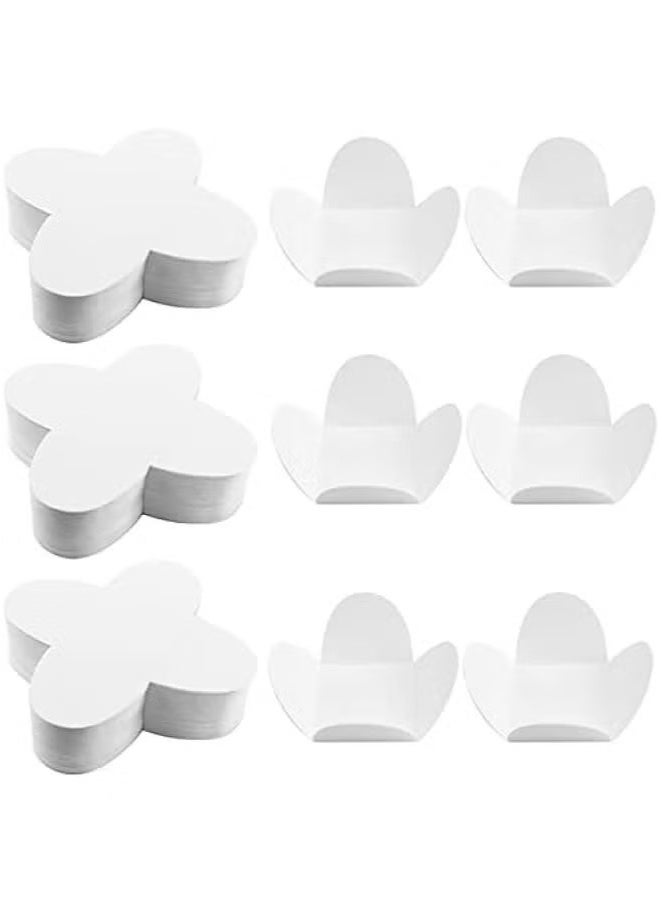 OMEVE 100pcs Cupcake Liners, 30mm Mini Truffle Wrappers Paper White Cups Candy Box Food Grade Chocolate Paper Cupcake Liners for Truffle Chocolate - Image 1