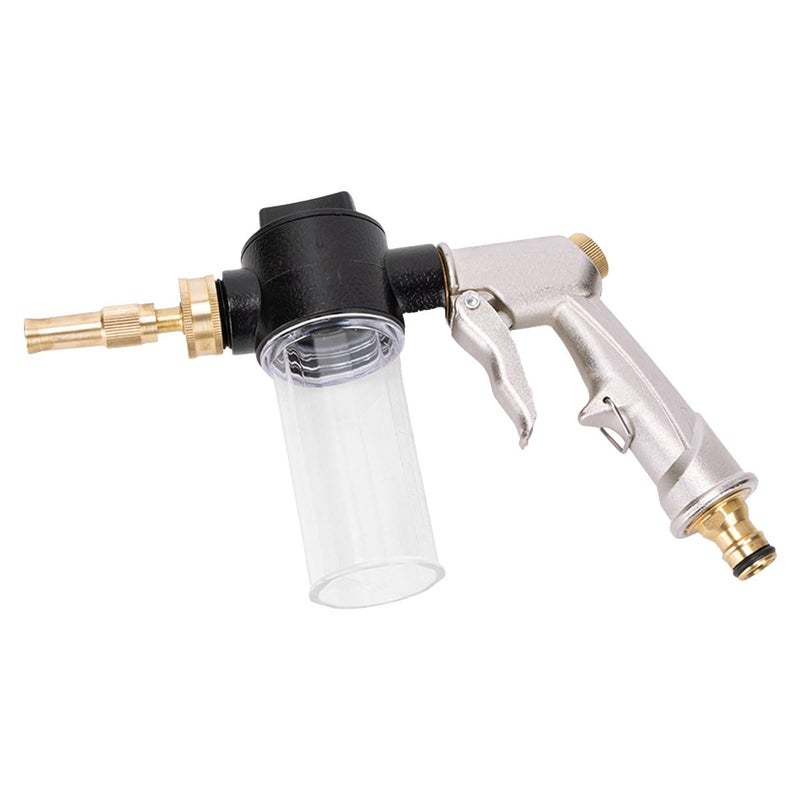 ZIMISI Car Wash Foam Gun Sprayer Metal HighPressure Car Wash Sprayer with 35oz100cc Plastic Soap Dispenser Bottle Adjustable Nozzle Foam Gun for Washing Watering Plants Floor Cleaning Silver - Image 3