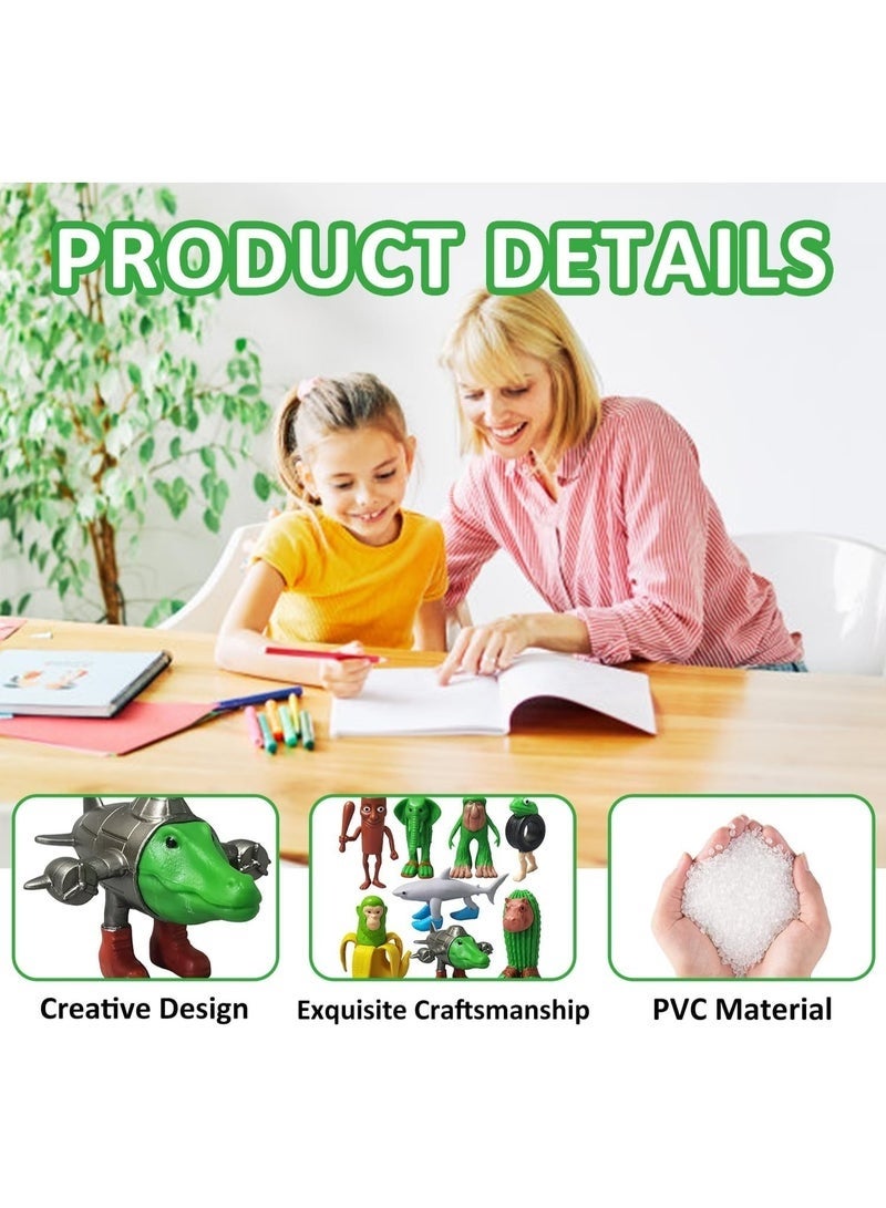 مجموعة من 8 مجسمات شخصيات "برينروت" الإيطالية، تتضمن مجسمات "ترالاليرو ترالالا" و"تونغ تونغ تونغ ساهور" و"برر برر باتابيم"، بالإضافة إلى مجسمات حيوانات "برينروت" على شكل سمكة قرش، وهي هدايا مثالية لمحبي السلسلة. - Image 2