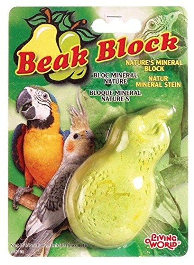 Living World Mineral Block, Pear (for Cockatiels), 75 Grams - Image 1