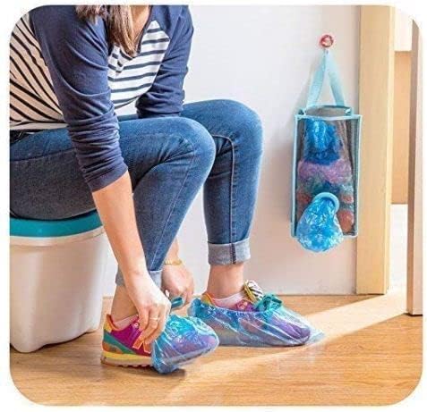 Sawariya Traders Multicolor Plastic Bag Holder Dispenser Set of 2 Hanging Mesh Storage Organizer for Kitchen Grocery Recycling Trash Bags SpaceSaving Design for Home Office Use Durable  - Image 4