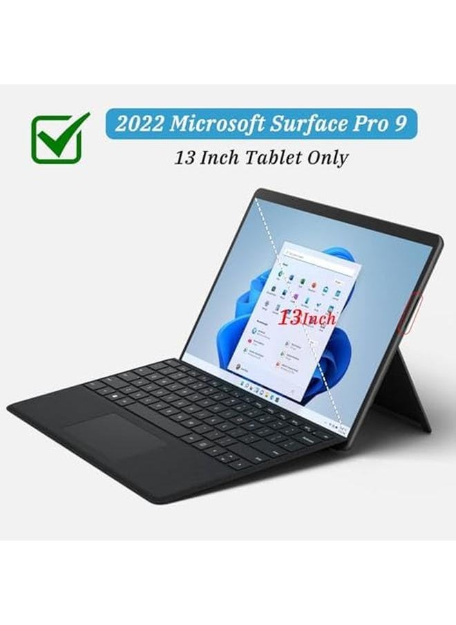 erorex Protective Case For Microsoft Surface Pro 11 10 9 With Kickstand Hand Strap Pen Holder Compatible With Type Cover Keyboard Heavy Duty Design  - Image 2