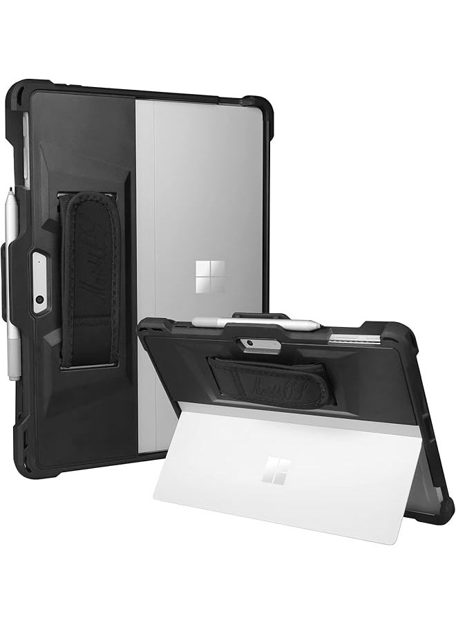 erorex Protective Case For Microsoft Surface Pro 11 10 9 With Kickstand Hand Strap Pen Holder Compatible With Type Cover Keyboard Heavy Duty Design  - Image 1