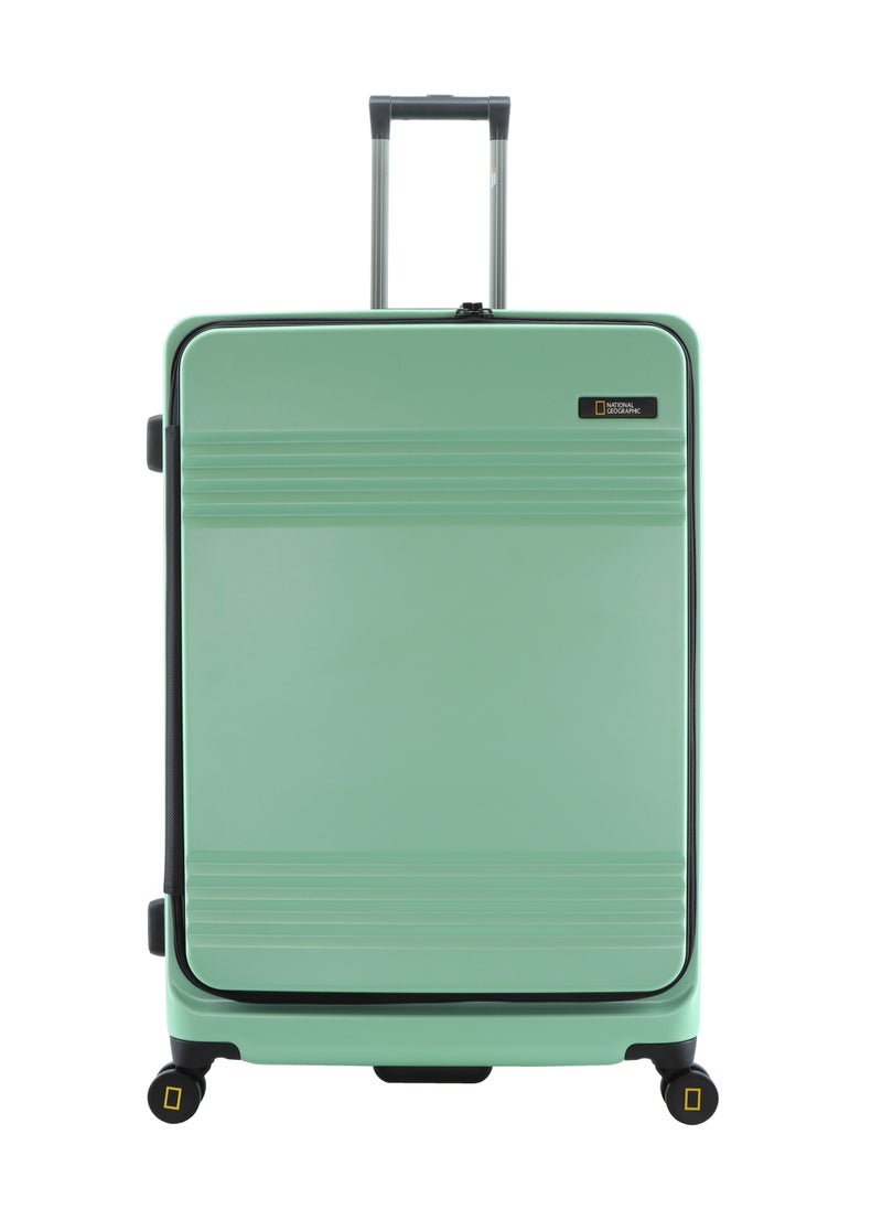 NATIONAL GEOGRAPHIC National Geographic Lodge Check-In Large Travel Suitcase, 100% PC Durable Lightweight Hard Shell Expandable Luggage, 4 Double Wheel, TSA Lock Trolley Bag Jade (71 cm/24 Inch).  - Image 1