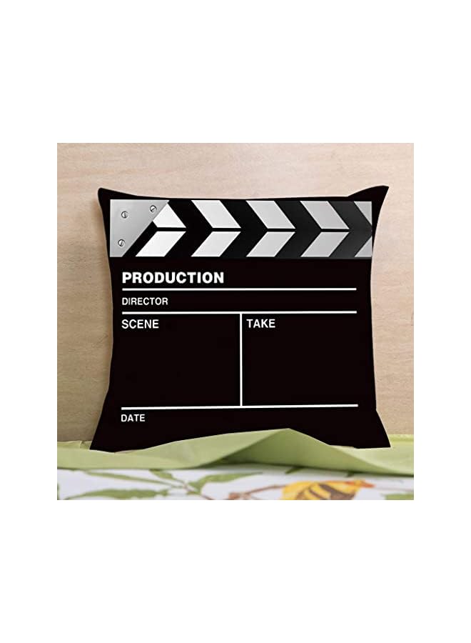 The Bros 4 Pcs Cinema Popcorn Pillow Case Movies Playing Board Sofa Waist Throw Cushion Cover Home Decor (45x45 cm) - Image 5