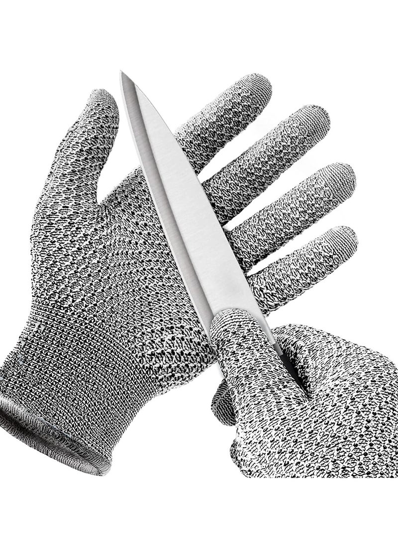 General Anti-cut level five wear-resistant puncture-resistant cut-resistant carpentry fishing kitchen anti-scratch finger sleeves protective non-slip gloves  - Image 1