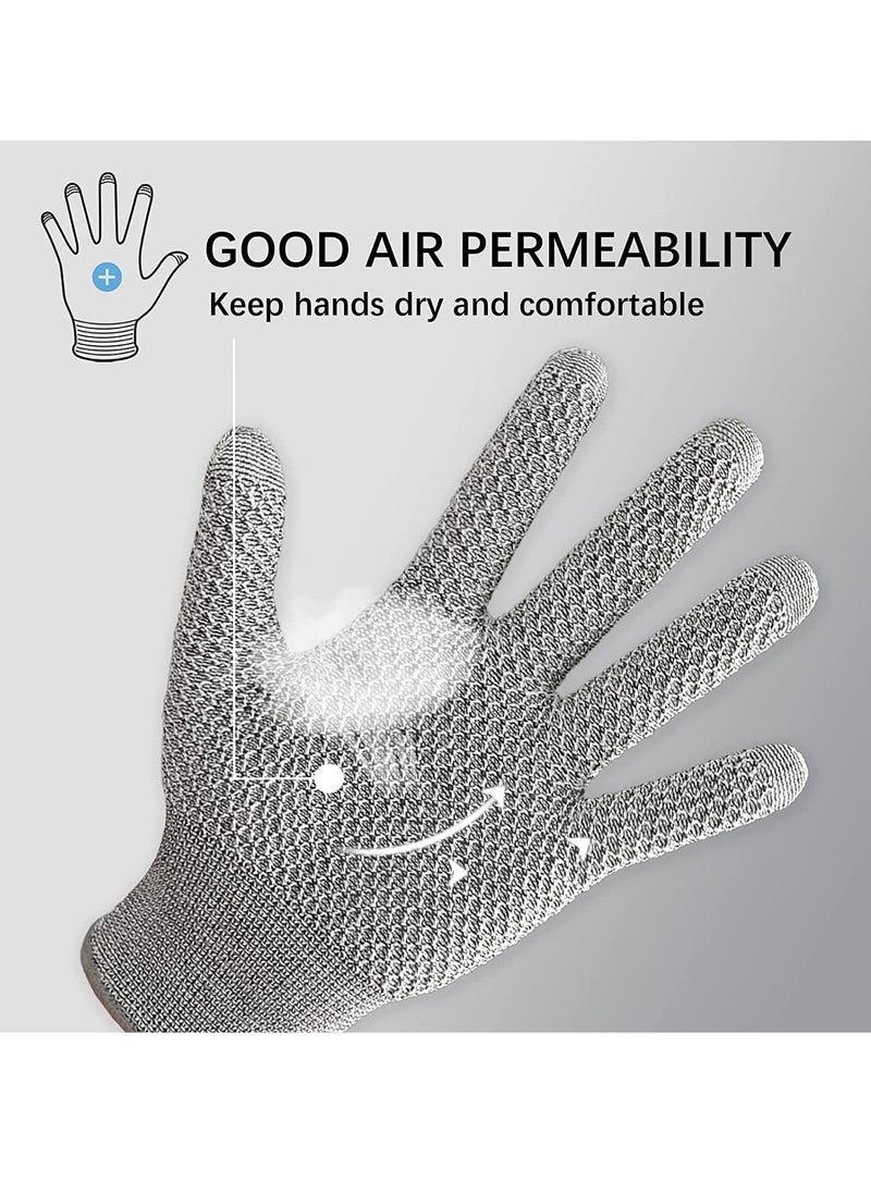 General Anti-cut level five wear-resistant puncture-resistant cut-resistant carpentry fishing kitchen anti-scratch finger sleeves protective non-slip gloves  - Image 2