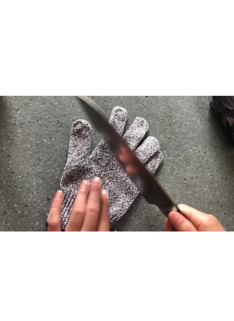 General Anti-cut level five wear-resistant puncture-resistant cut-resistant carpentry fishing kitchen anti-scratch finger sleeves protective non-slip gloves  - Image 3