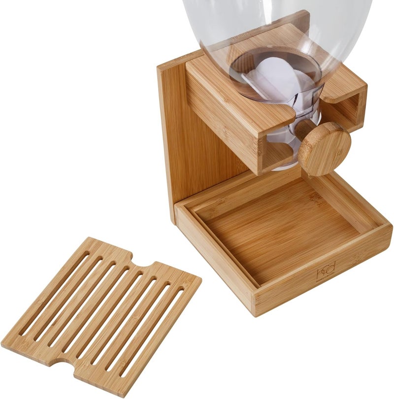 honeycando Honey Can Do Bamboo Cereal Dispenser, Natural KCH-09385 Natural, 17.5 oz - Image 5