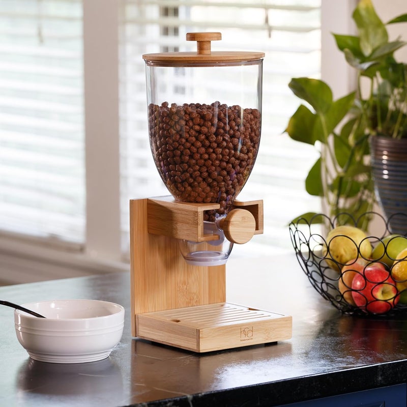 honeycando Honey Can Do Bamboo Cereal Dispenser, Natural KCH-09385 Natural, 17.5 oz - Image 3