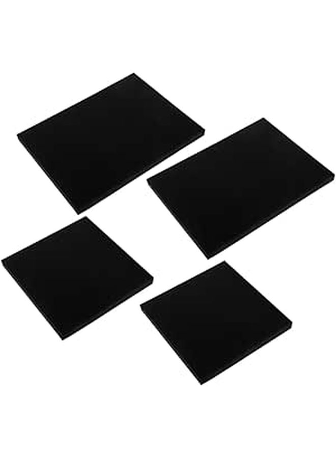 Shock Absorbing Black Foam Insert Padding 4pcs 305x305x25mm 405x305x25mm For Fragile Item Protection - Image 1