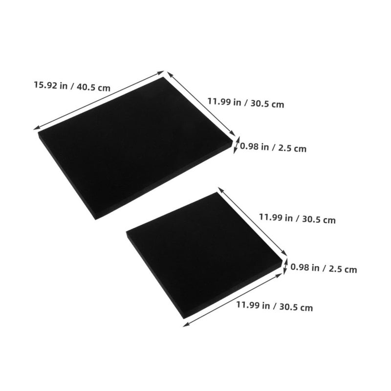 Shock Absorbing Black Foam Insert Padding 4pcs 305x305x25mm 405x305x25mm For Fragile Item Protection - Image 3