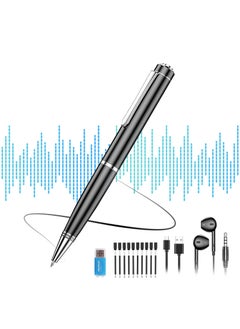 LAESO 64GB Digital Voice Recorder - Voice Activated Recorder with Playback, Professional Audio Recorder for Lecture/Meeting/Course, Portable Audio Recorder Transfer File to Computer (Black)  - Image 1