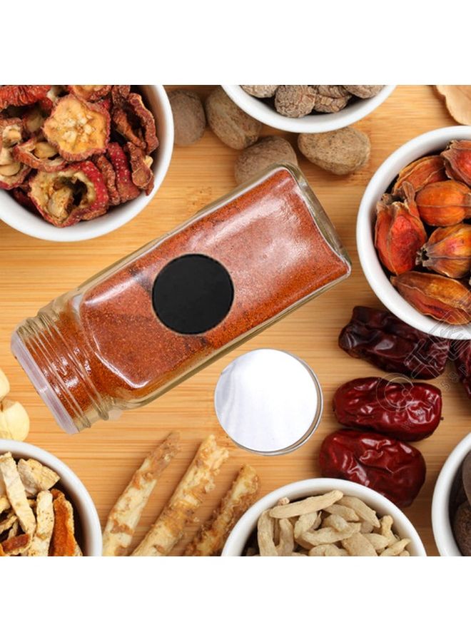 NIBEMINENT 24-Piece Glass Spice Jar Set Multicolour - Image 5