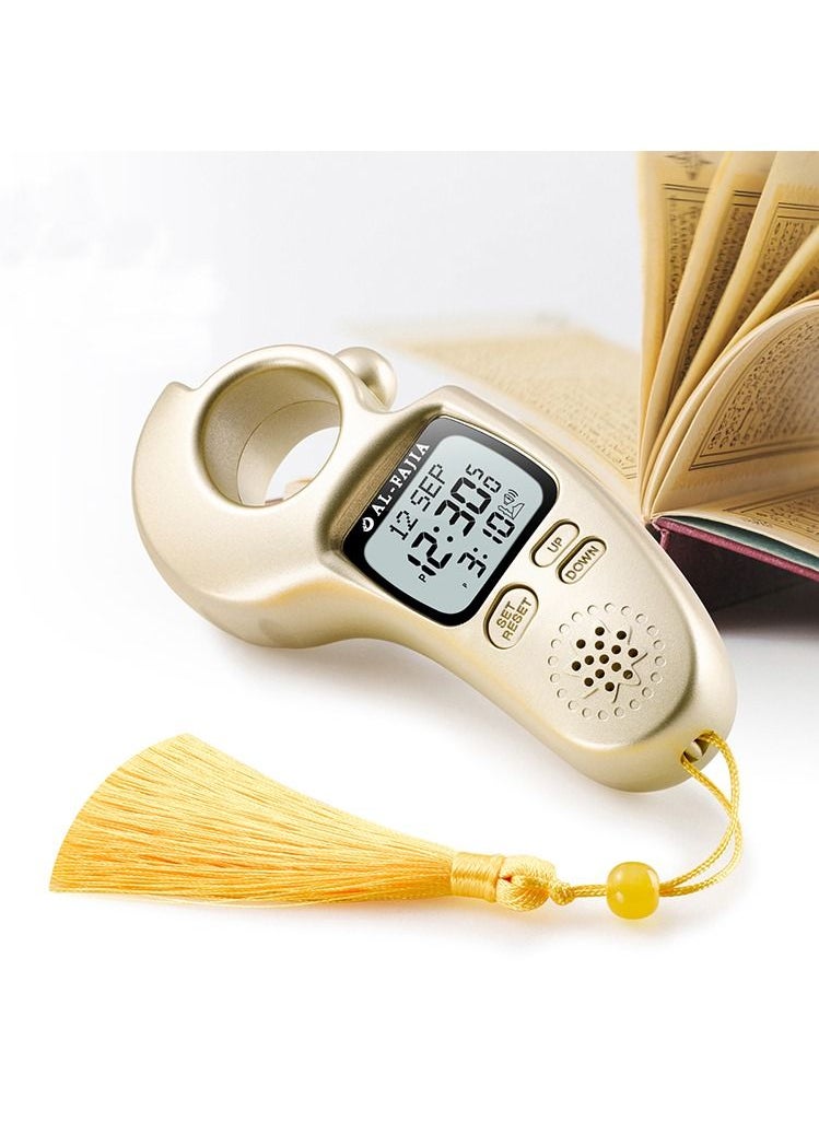 AL-FAJIA - Smart Electronic Digital Rosary with a wide screen to display information - Gold - Image 1