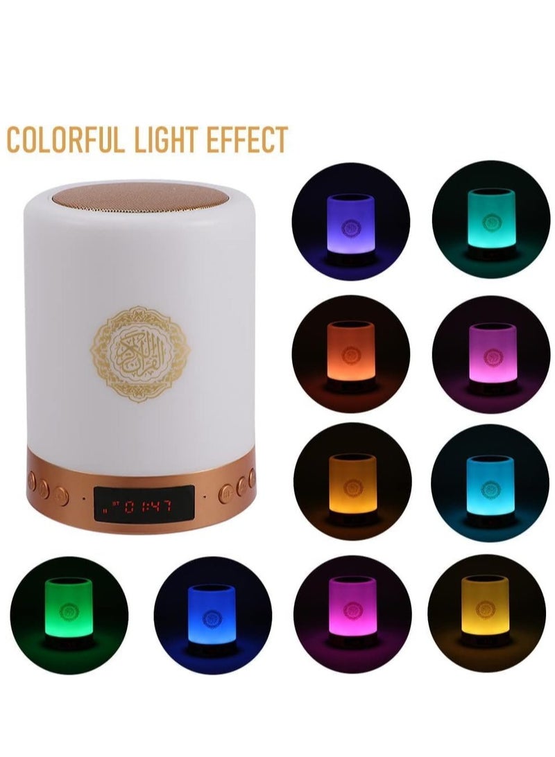Quran Speaker Lamp with Remote,Portable LED Touch Night Light Rechargeable Bluetooth Speaker, MP3, FM Radio,Full Quran Recitations in Many Languages Including English,Urdu - Image 5