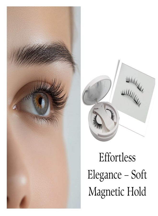Magnetic Eyelashes Kit | Reusable & Natural Look | No Glue Needed | Lightweight & Comfortable | Easy to Apply & Remove (F) - Image 4