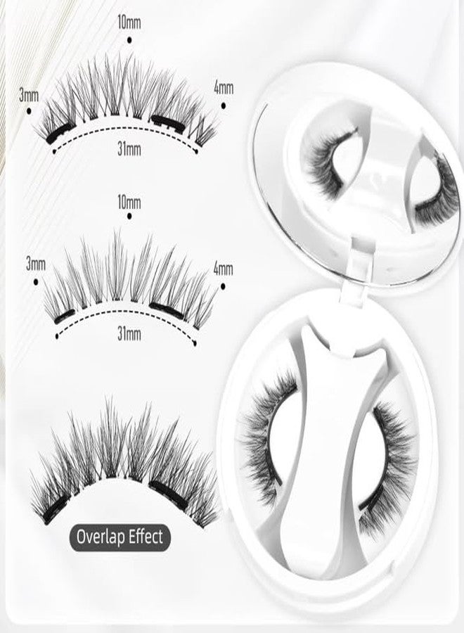 Magnetic Eyelashes Kit | Reusable & Natural Look | No Glue Needed | Lightweight & Comfortable | Easy to Apply & Remove (F) - Image 2