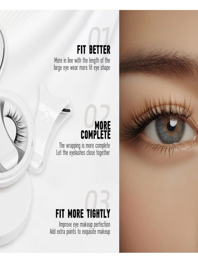 Magnetic Eyelashes Kit | Reusable & Natural Look | No Glue Needed | Lightweight & Comfortable | Easy to Apply & Remove (F) - Image 3