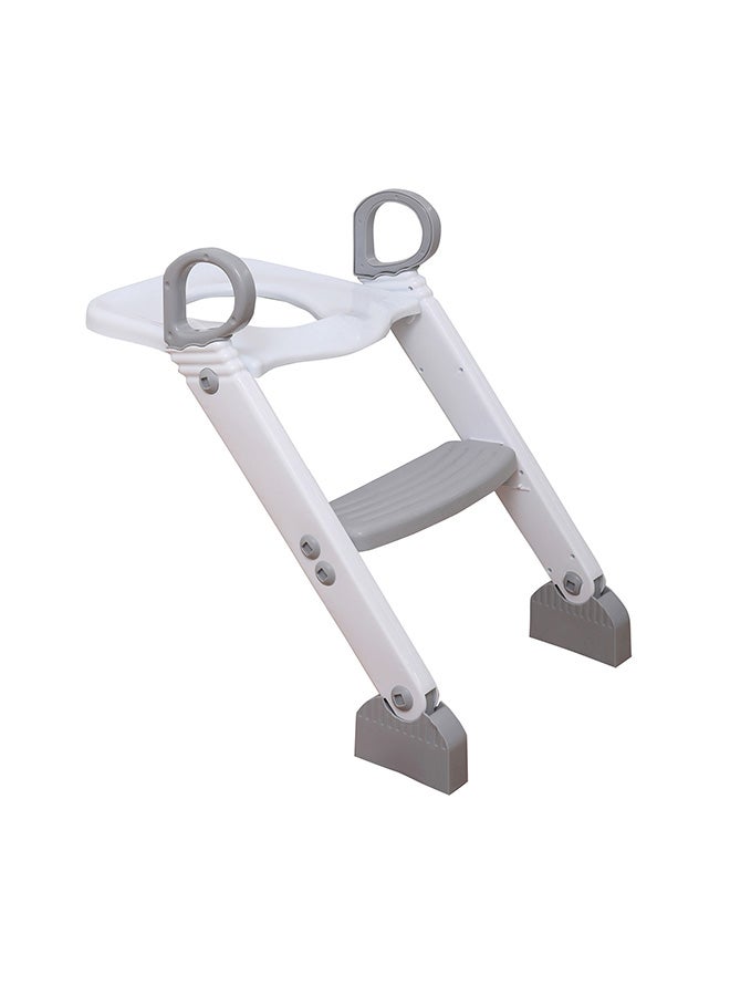 dreambaby Step-Up Potty Training Toilet Seat Topper - Adjustable Step Height - Slip-Resistant - Grey, White - Image 1
