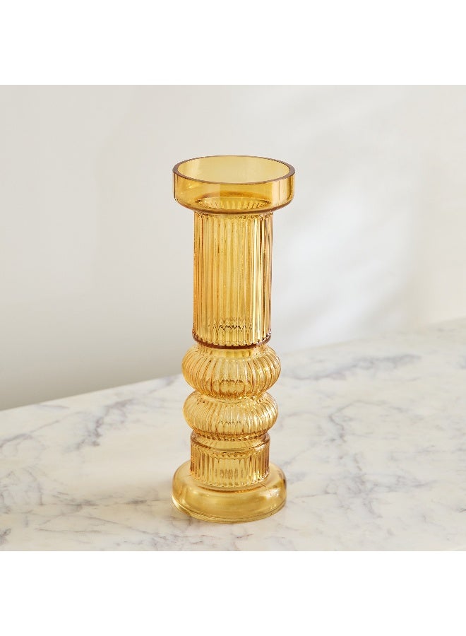 Home Box Pedro Decorative Heavy Glass Candleholder - 9.5x26 cm - Image 2