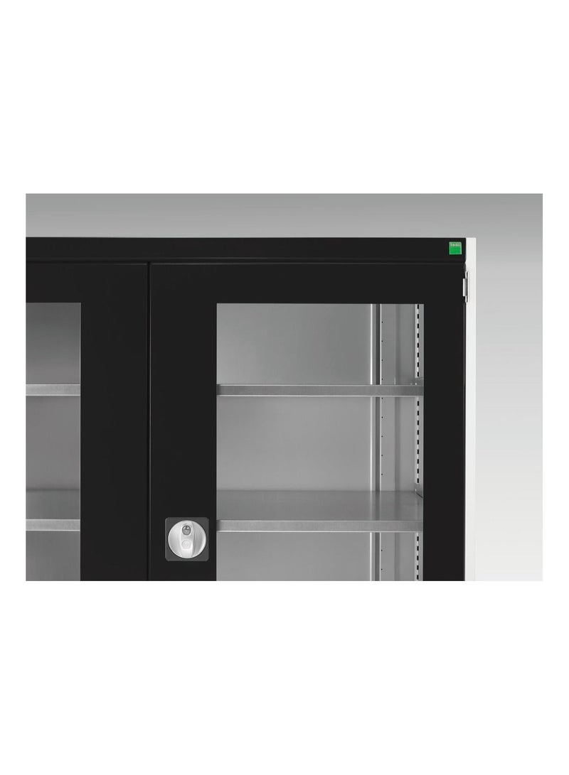 bott Bott Cubio cupboard with window doors & 4 shelves WxDxH: 1050x650x2000mm  - Image 3