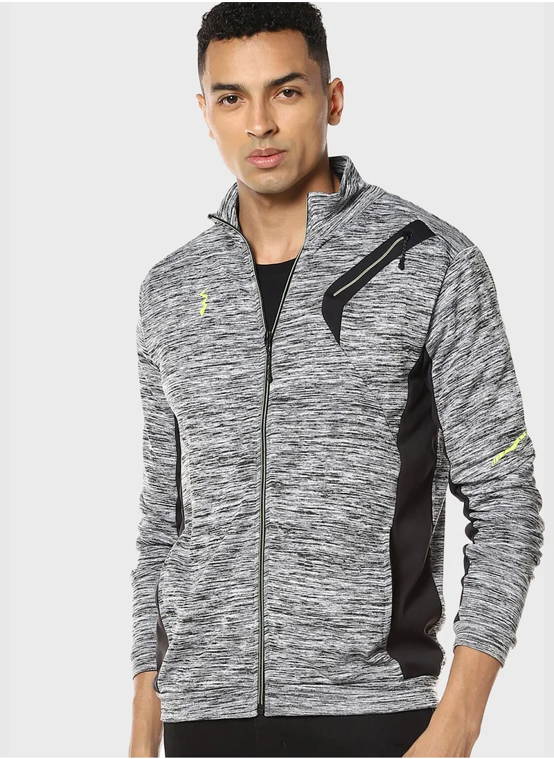 Campus Sutra High Neck Sports Jacket