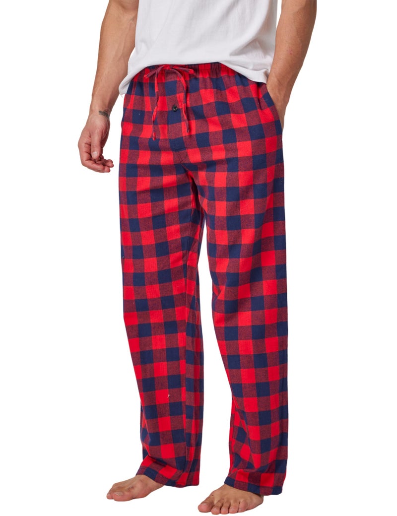 CYZ Men's 100% Cotton Super Soft Flannel Plaid Pajama Pants,F23018,Medium - Image 2