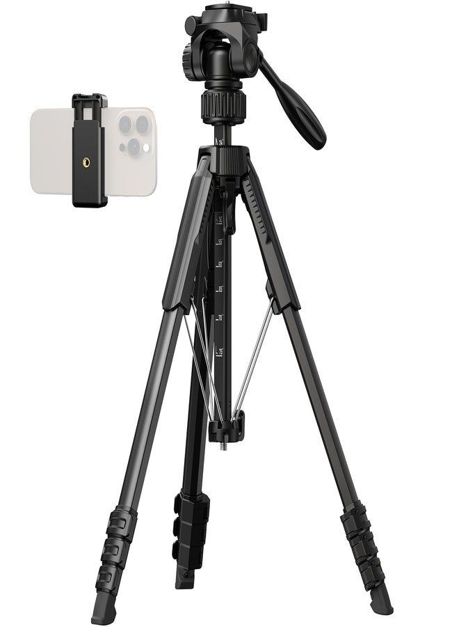 سمول ريج حامل ثلاثي القوائم للكاميرا SmallRig 71 بوصة AP-21، حامل ثلاثي القوائم للسفر لأجهزة iPhone والكاميرات من Canon وNikon مع مشبك للهاتف وحقيبة حمل، حوامل ثلاثية القوائم محمولة للتصوير الفوتوغرافي بأرجل قفل سريعة الفتح، أقصى حمولة 11 رطلاً - Image 1