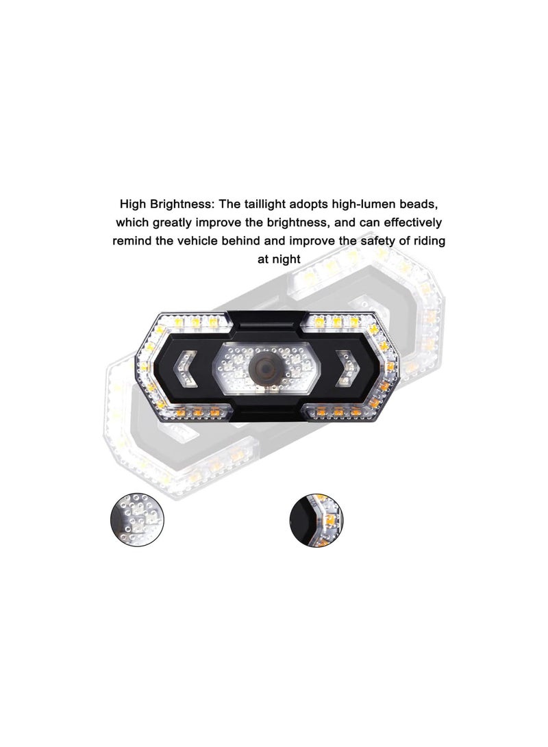 GGOOT Bike LED Turn Signal Cycling Taillight Rear Light Rechargeable Safety Warning Light Waterproof with 5 Light Modes Remote Controller for Mountain Road Bike  - Image 5