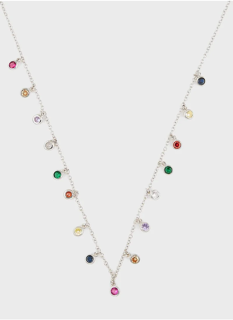 Fashionbox Rainbow Dangling Necklace