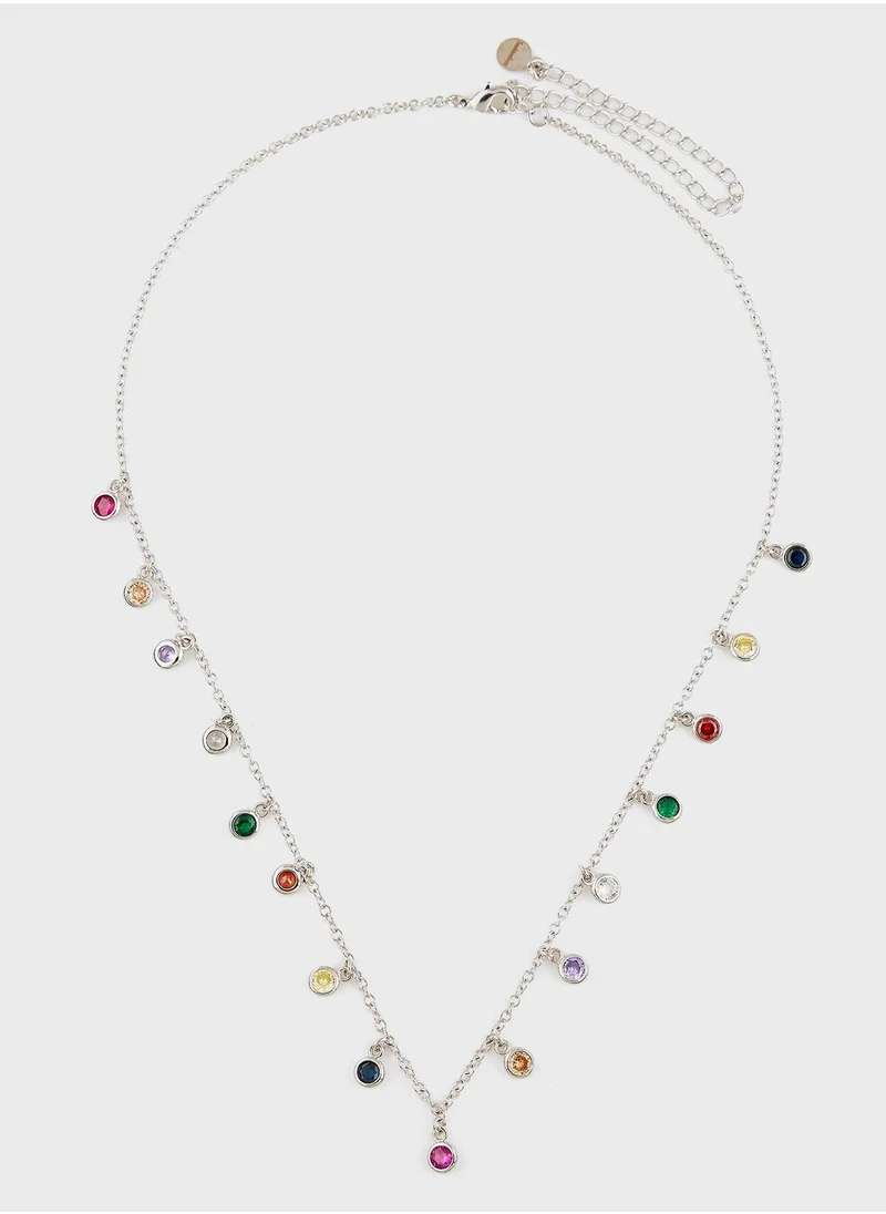 Fashionbox Rainbow Dangling Necklace