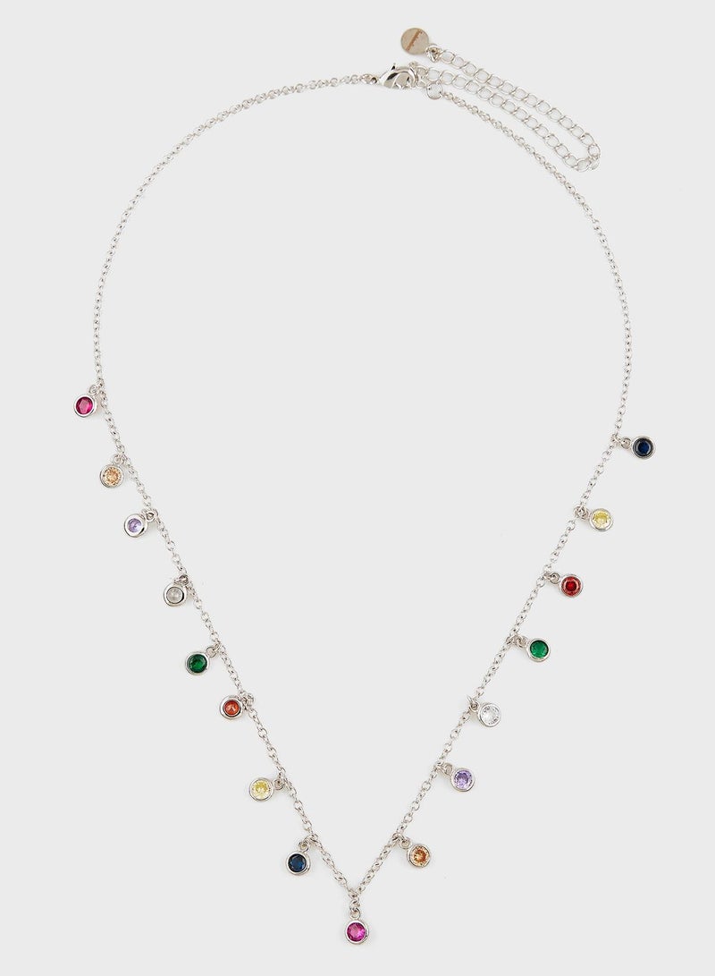 Fashionbox Rainbow Dangling Necklace - Image 1