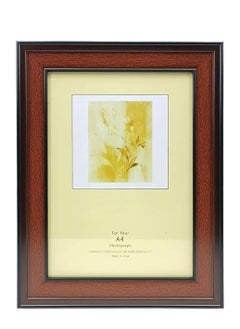 Decorhills Brown PVC Photo Frame – Elegant Plastic Picture Frame for Office, Bedroom, Living Room, and Hallway – Stylish Wall & Tabletop Display for Cherished Memories  - Image 1