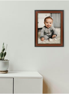 Decorhills Brown PVC Photo Frame – Elegant Plastic Picture Frame for Office, Bedroom, Living Room, and Hallway – Stylish Wall & Tabletop Display for Cherished Memories  - Image 4