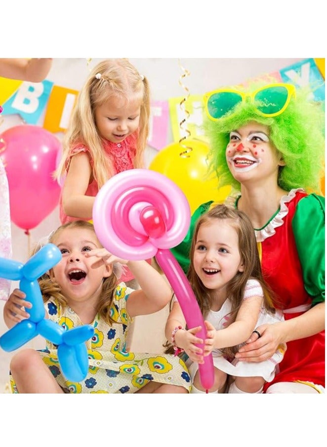 Long Balloons Twisting Magic Skinny Balloons 100pcs Sculpture Twist Balloon Animal Balloons Kit 100q Diy Balloons for Christmas Birthday kids Wedding Party Decorations - Image 3