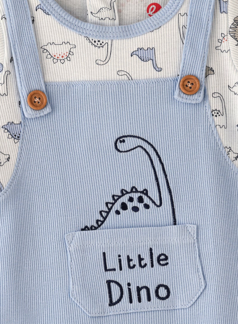 Printed long romper - Image 3