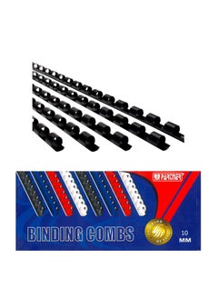 PARTNER 100-Piece Binding Combs 10mm Black  - Image 1