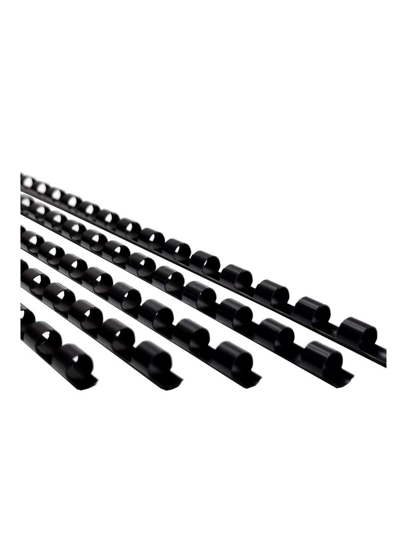 PARTNER 100-Piece Binding Combs 10mm Black - Image 2